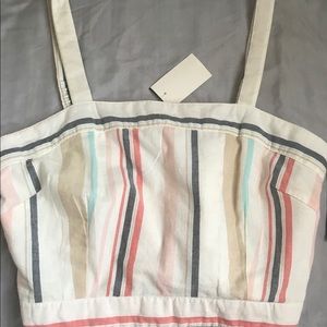 Never worn two piece cropped top and pants set